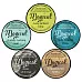 Набор сухих красок сияющие "Industrial Chic Shimmer Magicals", 5 шт (Lindy's)