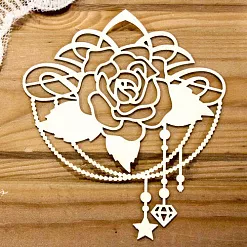 Украшение из чипборда "Орнамент из роз 6" (Просто небо)