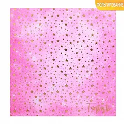 Бумага с фольгированием 15х15 см "Фантастика" (АртУзор)