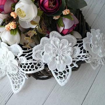 Кружево "Воздушная сетка", ширина 10 см, длина 1 м (Китай)