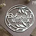 Украшение из чипборда "Botanical NOTEBOOK в рамке" (Fantasy)