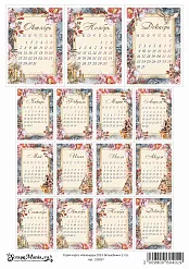 Скрап-карта А4 "Календарь 2024. Волшебник" (ScrapMania)