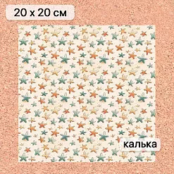 Калька 20х20 см "Маленький пират 16", плотность 110 гр/м2 (ScrapMania)