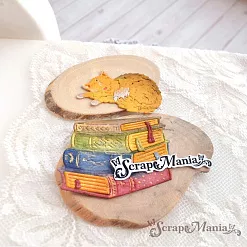 Нож "Школьная жизнь. Кот ученый", 4х5,5 см (ScrapMania)