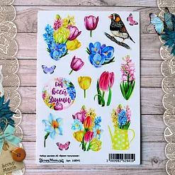 Набор наклеек А6 "Время тюльпанов" (ScrapMania)
