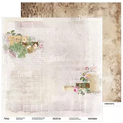 Бумага 30х30 см "Винтажная рапсодия 4" (Fantasy)