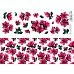 Лист с картинками 10х30 см "Ярко-розовые цветы" (ScrapMania)