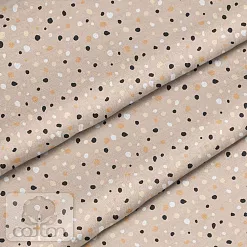 Отрез ткани 79х50 см "Бежевая крапинка" (Cotton)