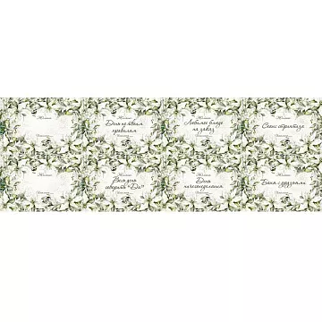 Лист с картинками 10х30 см "Зимняя прелесть. Чековая книжка мини. Баня с друзьями" (ScrapMania)