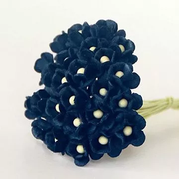 Букет цветов вишни мини "Синий", 1 см, 25 шт (Craft)