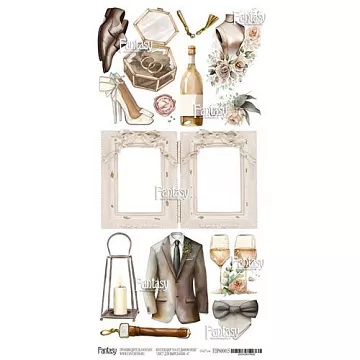 Бумага 13х27 см "На седьмом небе. Свадьба 6" (Fantasy) Бумага 13х27 см "На седьмом небе. Свадьба 6" (Fantasy)