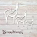 Чипборд "Ламы. Шейкер. Большой" (ScrapMania)