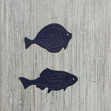 Нож "Рыбы", 5х6 см (ArtScrap)