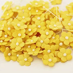 Набор мини-цветочков "Желтые", 20 шт (Craft)