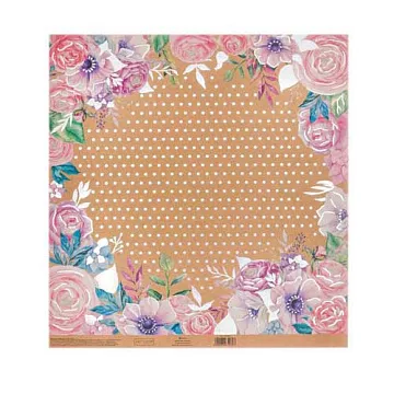 Бумага крафт с голографическим фольгированием "Райский сад" (АртУзор)