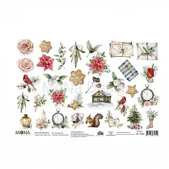 Бумага А4 "Винтажная зима. Картинки для вырезания" (MonaDesign)