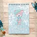 Блокнот на пружине А6 "Новогодняя Ванилька. Медвежонок Пончик", 16 листов (ScrapMania)