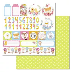 Набор бумаги 30,5х30,5 см "Детские приключения", 12 листов (ScrapMania)