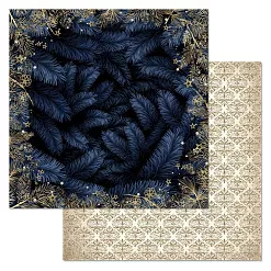 Бумага "Фономикс. Новогодний. Ветви голубой ели" (ScrapMania)