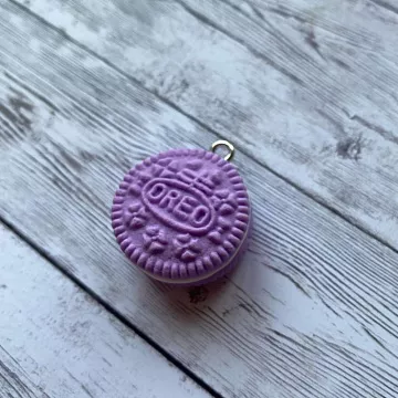 Миниатюра "Подвеска печенье Oreo. Светло-фиолетовая", 1 шт (Югарт)