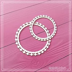 Чипборд "Круглые ажурные рамки из бусинок", 6,1х6,1 см (СкрапМагия)