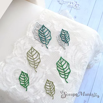 Нож "Листья", 4,6х4,3 см (ScrapMania)