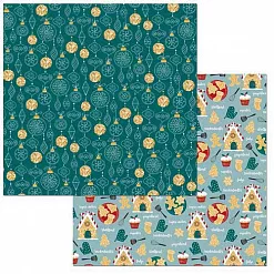 Бумага "Fa La La. Deck the holls" (BoBunny) Бумага "Fa La La. Deck the holls" (BoBunny)