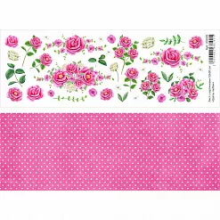 Лист с картинками 10х30 см "Цветы любви" (ScrapMania) Лист с картинками 10х30 см "Цветы любви" (ScrapMania)