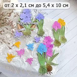 Нож "Первоцветы. Гиацинты раскрытые", 5,4х10 см (ScrapMania)
