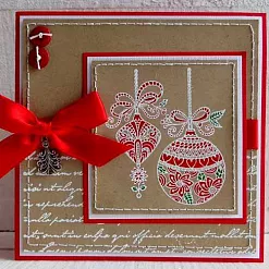 Штамп "Рождественские украшения" (Marianne design)