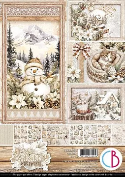 Набор бумаги А4 "Winter season. Для вырезания", 9 листов (Ciao Bella) Набор бумаги А4 "Winter season. Для вырезания", 9 листов (Ciao Bella)