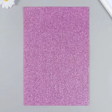 Отрез фетра А4 с глиттером "Розовый", толщина 2 мм