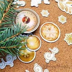 Набор высечек из бумаги "Фономикс. Новогодний. День", 39 шт (ScrapMania)