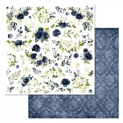 Набор бумаги 30,5х30,5 см "Королевский сапфир", 12 листов (ScrapMania)