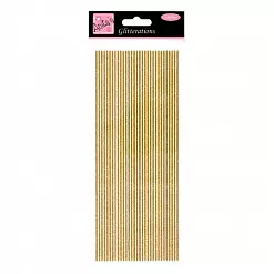 Набор наклеек 10х24 см "Полоски", цвет золотистый (DoCrafts)