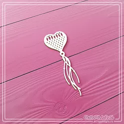 Чипборд "Макраме. Сердце", 2,2х6,6 см (СкрапМагия)