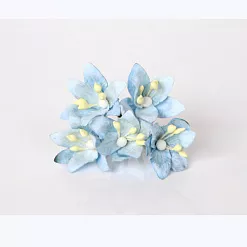 Букет лилий мини "Голубой", 2 см, 5 шт (Craft)