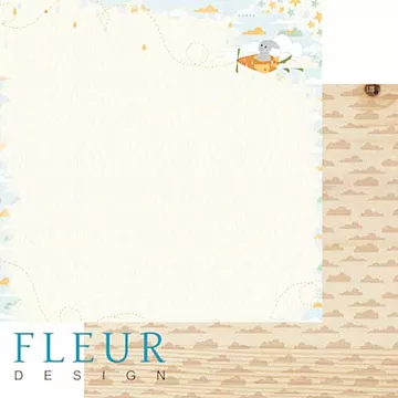 Бумага "В облаках. Полёт" (Fleur-design)