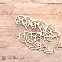 Шейкер "Волшебный снегопад. Чашечка с сердечком. Маленький", 7х8,7 см (ScrapMania)