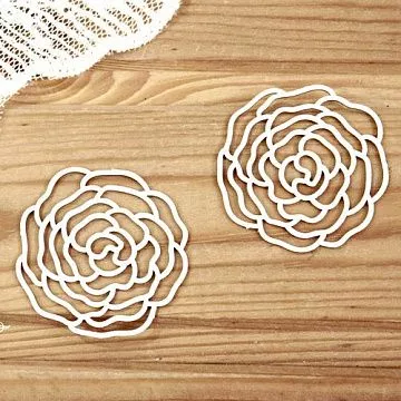 Набор украшений из чипборда "Цветы 49" (Просто небо)