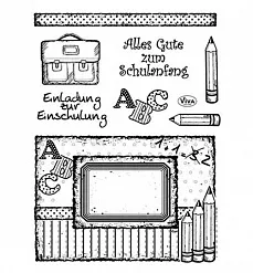 Набор штампов "Учёба" (Viva Decor) Набор штампов "Учёба" (Viva Decor)