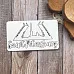 Чипборд "Путешествия. Saint-Petersburg. Мосты", 6х7,5 см (Белый кот)