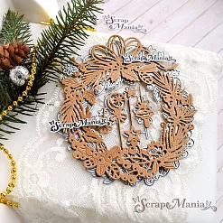Нож "Ботанические рамки. Новогодняя", 12х13,5 см (ScrapMania)