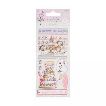 Наклейки объемные 7х14,5 см "В особенный день" (DoCrafts)