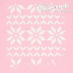 Трафарет "Зимний узор", 9х13,5 см (Scrapiki)