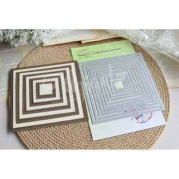 Нож "Квадраты с декоративной строчкой", 14,3х14,3 см (AgiArt)