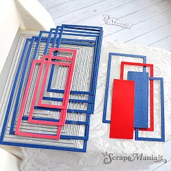 Нож "Прямоугольники со строчкой", 10х15 см (ScrapMania)