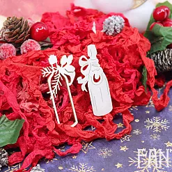 Набор украшений из чипборда "Шампанское" (Fantasy) Набор украшений из чипборда "Шампанское" (Fantasy)