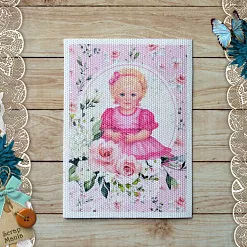 Тканевая карточка "Кудряшка. Ангелочек" (ScrapMania)
