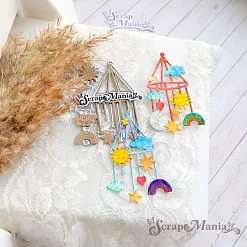 Нож "Детство. Мобиль", 3,5х7 см (ScrapMania) Нож "Детство. Мобиль", 3,5х7 см (ScrapMania)